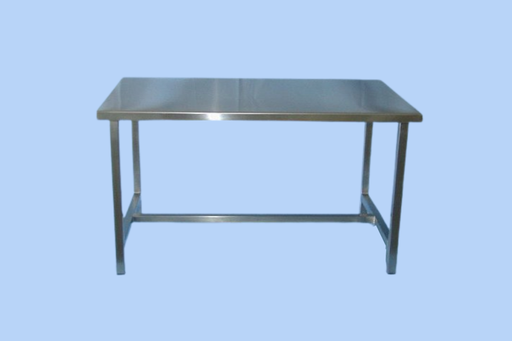 Table centrale inox pour usage professionnel