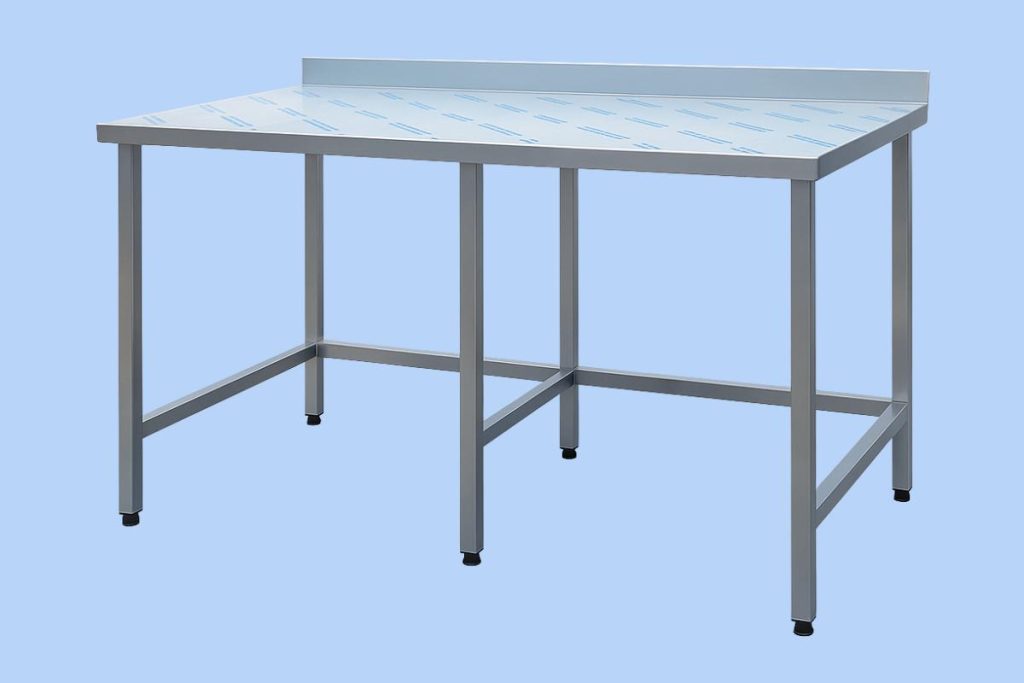 Table adossée inox sur mesure