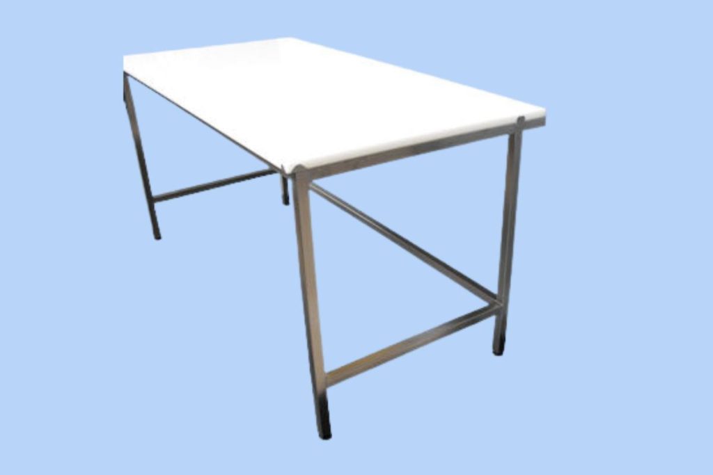 table de découpe inox traverse basse arrière